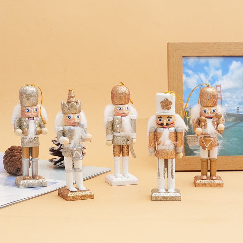 2 sets of 10 Nutcracker Puppets 12cm Christmas Tree Decoration Hanging Ornaments