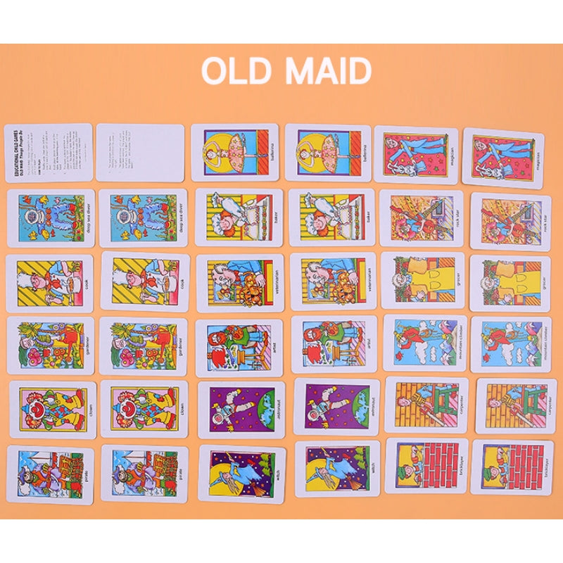 Educational children card games Crazy Eight Hearts Old Maid Fish