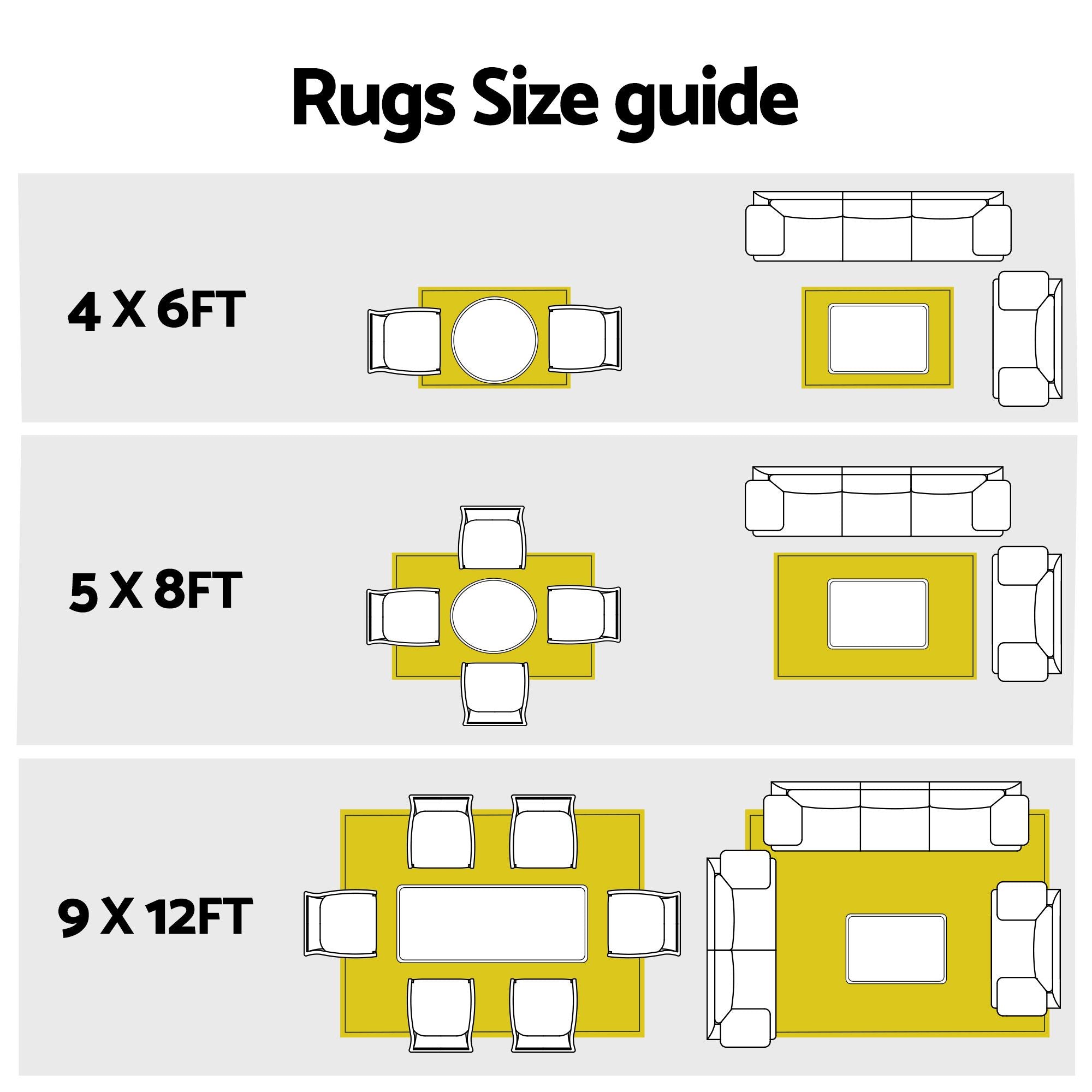 Gardeon Outdoor Rugs 274x366cm Large Carpet Reversible PP Dual-Sided Area Mat Patio Rug Khaki