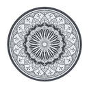 Gardeon 180CM Outdoor Rug Reversible Carpet PP Area Mat Patio Rugs Round Grey