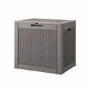 Gardeon Outdoor Storage Box 118L Container Lockable Garden Toy Tool Rattan-Texture Brown