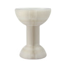 Artiss Paper End Table Honeycomb Coffee Table Foldable Round Bedside Side Table White 40x55cm