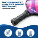 Everfit Pickleball Paddle Set Fibreglass Racquet Honeycomb Core With Bag
