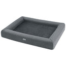 i.Pet Bed Dog Cat Large Calming Soft Sofa Cushion Egg Crate Washable Grey