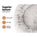 i.Pet Bed Dog Cat 110cm Calming Extra Large Soft Plush White Brown