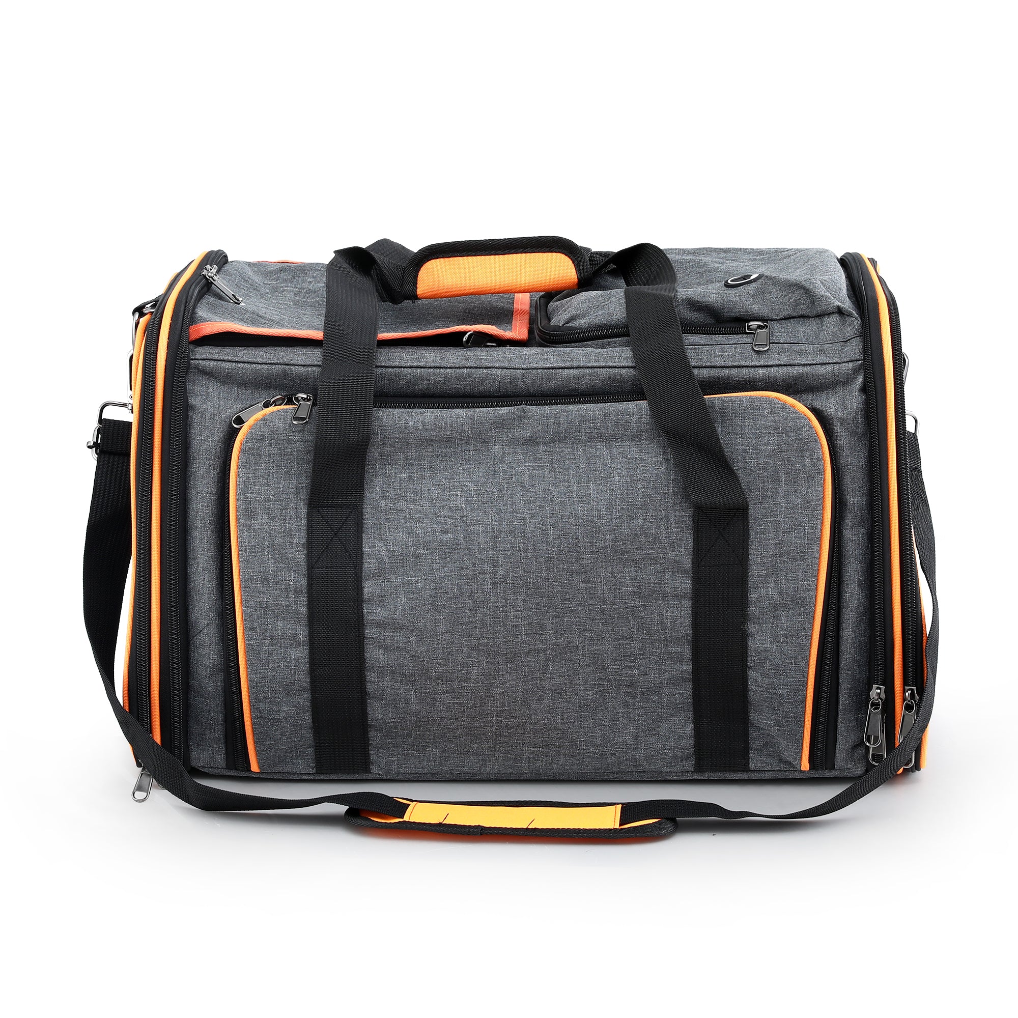i.Pet Carrier Bag Foldable Expandable Dog Cat Travel Cage Portable Car Kennel