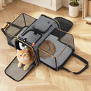 i.Pet Carrier Bag Foldable Expandable Dog Cat Travel Cage Portable Car Kennel