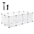 i.Pet Pet Dog Playpen 20 Panels with Baseboard DIY Enclosure Small Animal Rabbit Pen