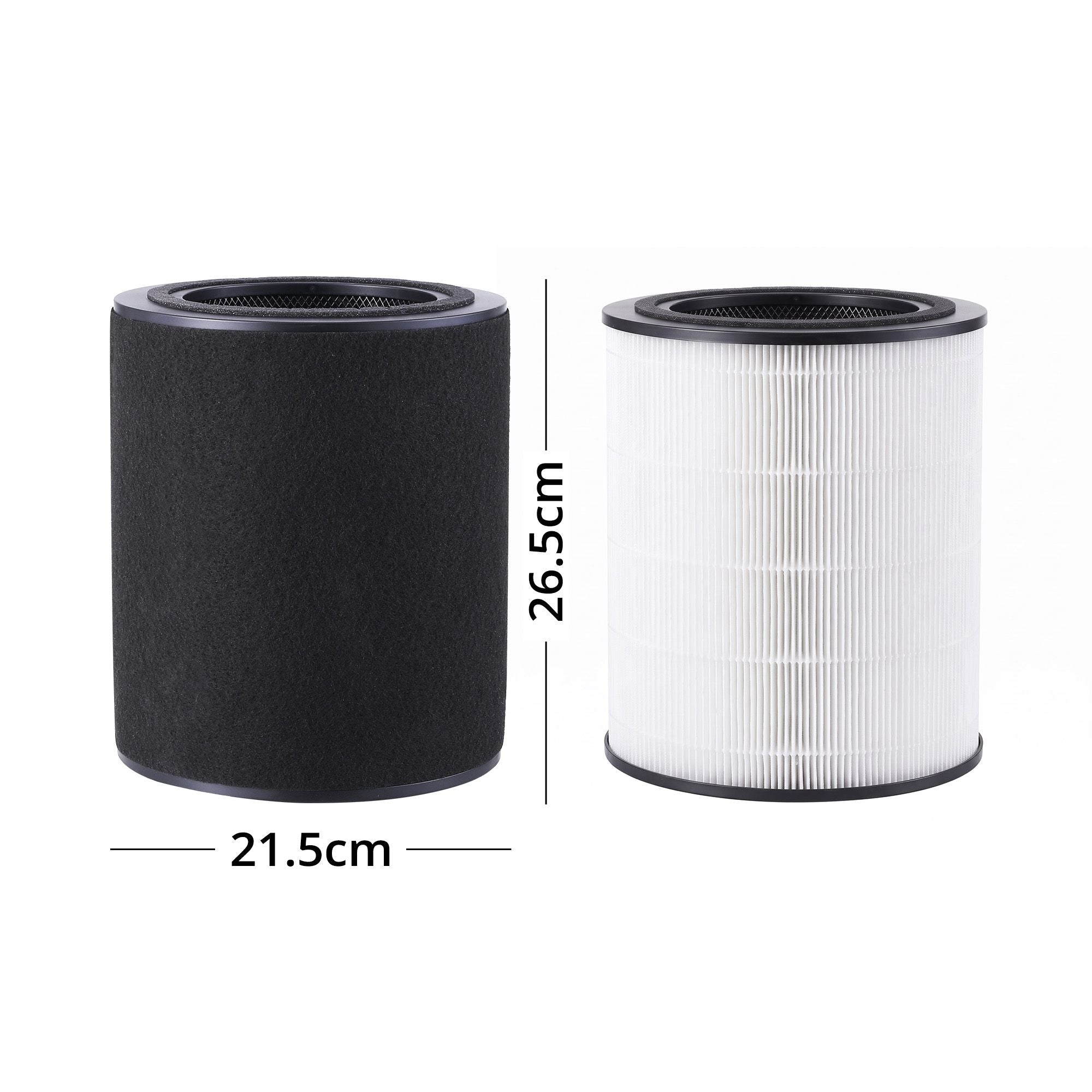 LUVIMO Pet Air Purifier Replacement Filter H13 HEPA w/ Activated Carbon Washable Pre-filter