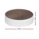 i.Pet Cat Scratching Board Scratcher Cardboard Kitten Indoor Round Bed Catnip