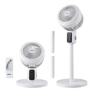 Devanti Pedestal Fan W/ Remote 3 Speed 12H Timer Height Adjustable Cooling Fan