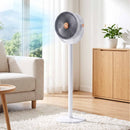 Devanti Rechargeable Pedestal Fan, 4000mAh Battery 5 Speed 4 Height, White
