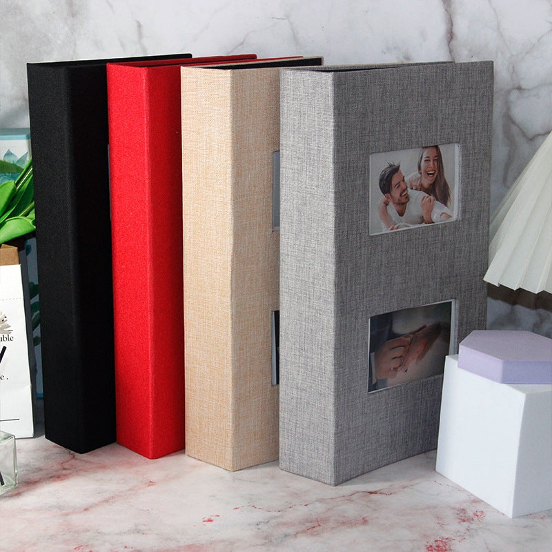 Photo album with luxurious cover Assorted colours Large 300 PCs 6 Inch