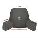 Giselle Reading Pillow Back Rest Lumbar Support Cushion Grey
