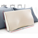 Giselle Memory Foam Pillow Neck Cervical Butterfly Ergonomic Support White