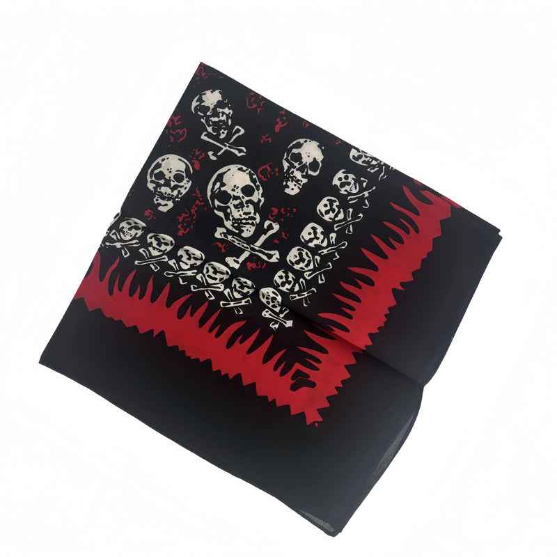 Pirate Skull Pattern 100% COTTON Head Wrap Bandanna Summer Biker Scarf Mask
