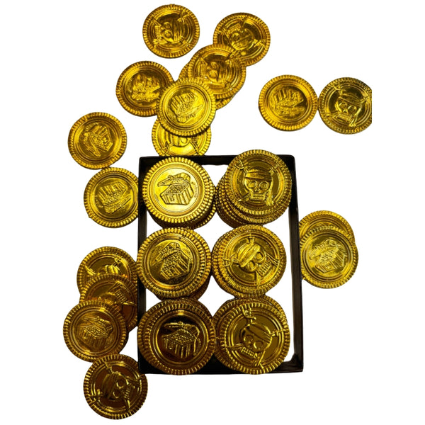 Pirate golden coins