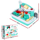 Keezi Kids Kitchen Play Set Play Pretend Sink Dishwasher Toys Green