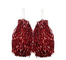 4 Sets/8pcs Metallic Team Girls' Cheerleading Dance Party Dress Pom Poms Pompoms