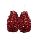 4 Sets/8pcs Metallic Team Girls' Cheerleading Dance Party Dress Pom Poms Pompoms