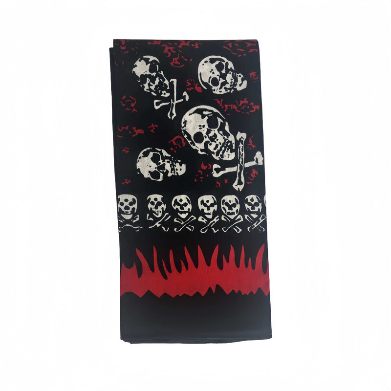Pirate Skull Pattern 100% COTTON Head Wrap Bandanna Summer Biker Scarf Mask