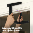 Everfit 2Pcs/Set Pull Up Bar Portable Foldable Dip Station Multi Gym 120kg Home Power Station Black