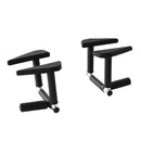 Everfit Pull Up Bar Chin Up Grips Foldable Doorway Gym Portable Black