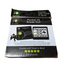 POCKET IQ BREAK OUT 1 PC PUZZLE BRAIN TEASER MIND BENDER NOVELTY GAME TOY TRAVEL