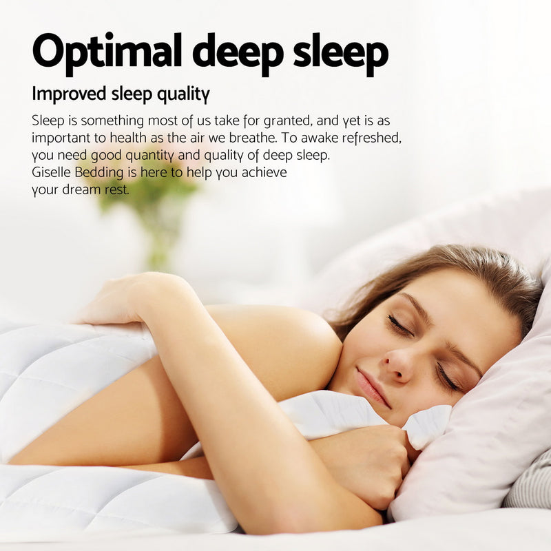 Giselle Bedding 800GSM Goose Down Feather Quilt Winter Blanket Duvet Comforter Double