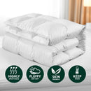 Giselle Bedding 800GSM Goose Down Feather Quilt Winter Blanket Duvet Comforter Double