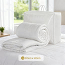 Giselle Bedding Queen Size 400GSM Microfiber Quilt All Season Duvet Quilts Comforter Winter Summer