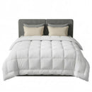 Giselle Bedding Wool Quilt 500GSM Thick Queen Winter Doona Baffle Box Construction 100% Wool Filling