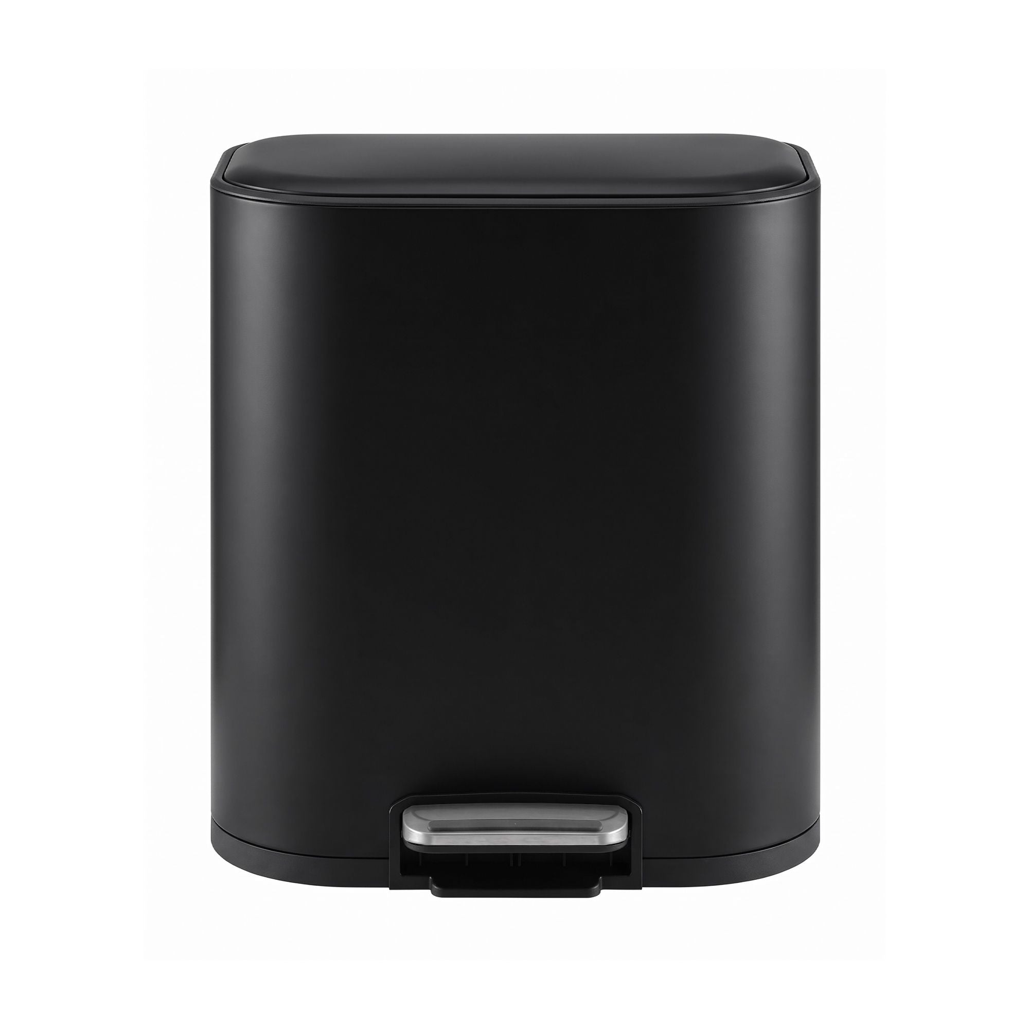 Cefito 20L Trash Bin Steel Pedal Bins Soft Close Kitchen Rubbish Waste Can Black