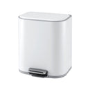 Cefito 20L Trash Bin Steel Pedal Bins Soft Close Kitchen Rubbish Waste Can White