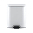 Cefito 20L Trash Bin Steel Pedal Bins Soft Close Kitchen Rubbish Waste Can White