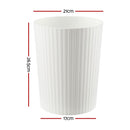 Cefito 8L Open Top Rubbish Bins Waste Bin Trash Can Storage Dustbin White