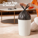 Cefito 8L Open Top Rubbish Bins Waste Bin Trash Can Storage Dustbin White
