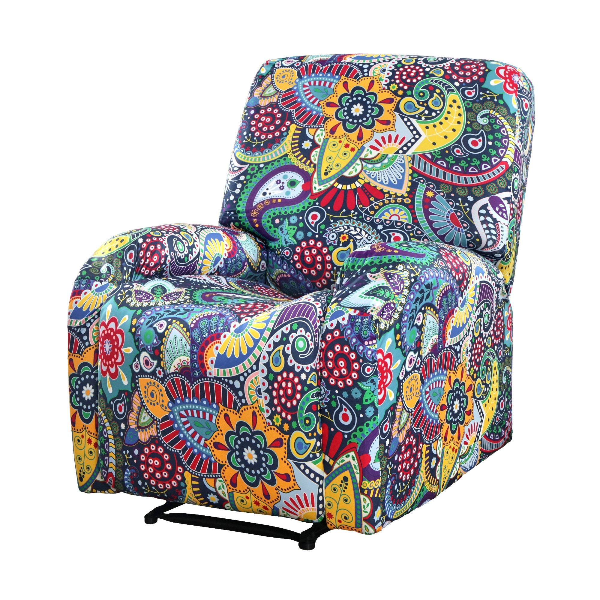 Artiss Split Stretch Recliner Chair Cover, Printed Non Slip Slipcover