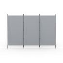 Artiss 3 Panel Room Divider Screen 260x180cm Fabric Grey