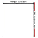 Artiss Room Divider Curtain Rod Extendable Black