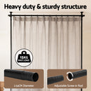 Artiss Room Divider Curtain Rod Extendable Black