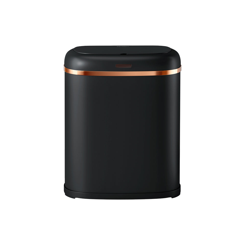 Devanti 38L Motion Sensor Bin Rubbish Automatic Black