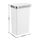 Devanti 50L Motion Sensor Trash Bin Automatic Kitchen Waste Dustbin White