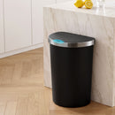 Devanti 50L Sensor Bin D-Shape Trash Can Kitchen Smart Rubbish Bin Black