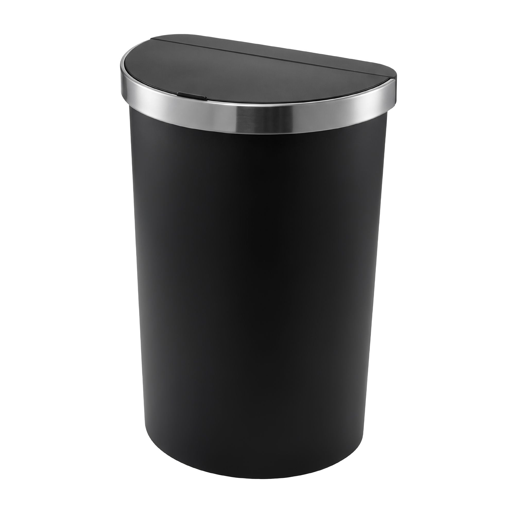 Devanti 50L Sensor Bin D-Shape Trash Can Kitchen Smart Rubbish Bin Black