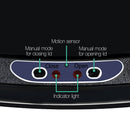 Devanti 58L Motion Sensor Bin Rubbish Automatic Black