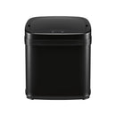 Devanti 15L Motion Sensor Bin Touchless Bins Soft-Close Rubbish Trash Can Black
