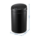 Devanti 30L Sensor Bin Automatic Touchless Trash Can Garbage Rubbish Black