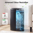 Devanti 20L Automatic Sensor Bin Touchless Rubbish Waste Bin Black Kitchen
