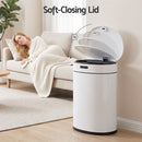 Devanti 20L Automatic Sensor Bin Touchless Rubbish Waste Bin White Kitchen